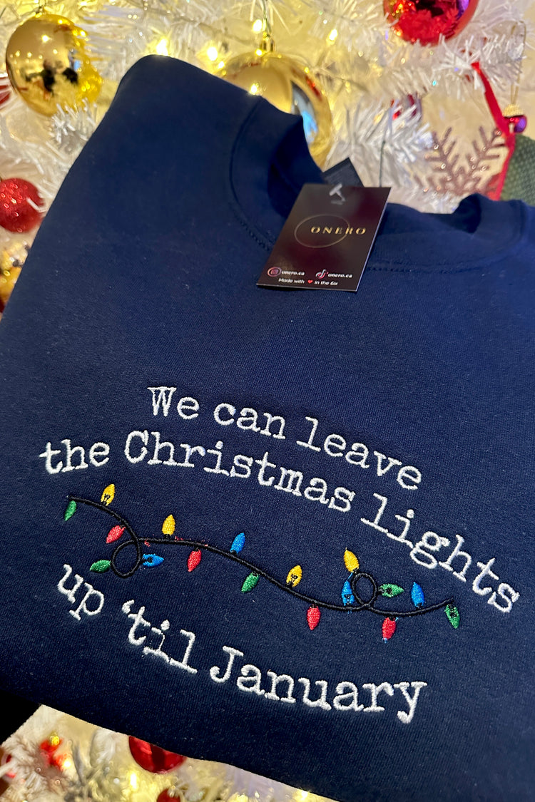 Christmas Lights - Embroidered Apparel