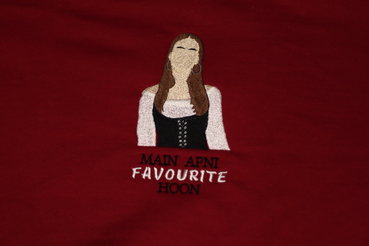 Main Apni Favourite Hoon Icon - Embroidered Apparel