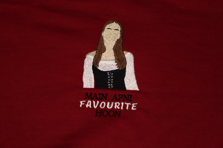Main Apni Favourite Hoon Icon - Embroidered Apparel