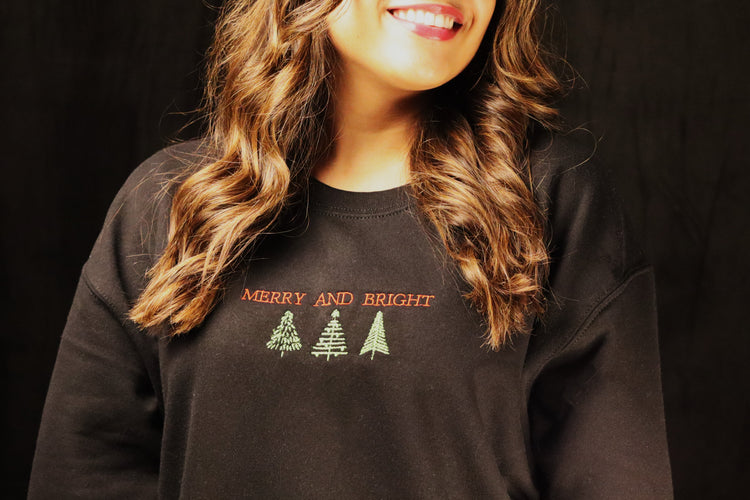 Merry and Bright - Embroidered Apparel