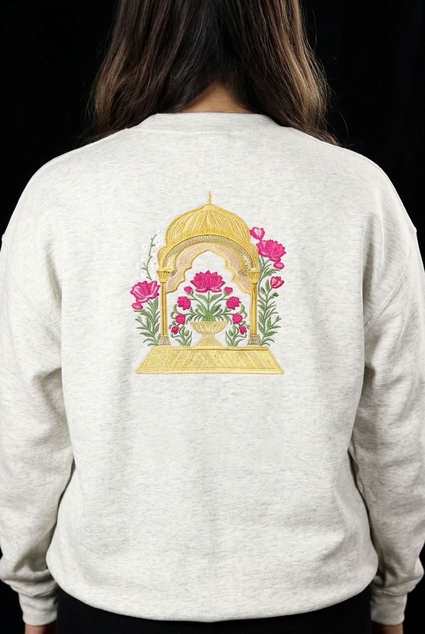 Kamal Mahal Embroidered Crewneck