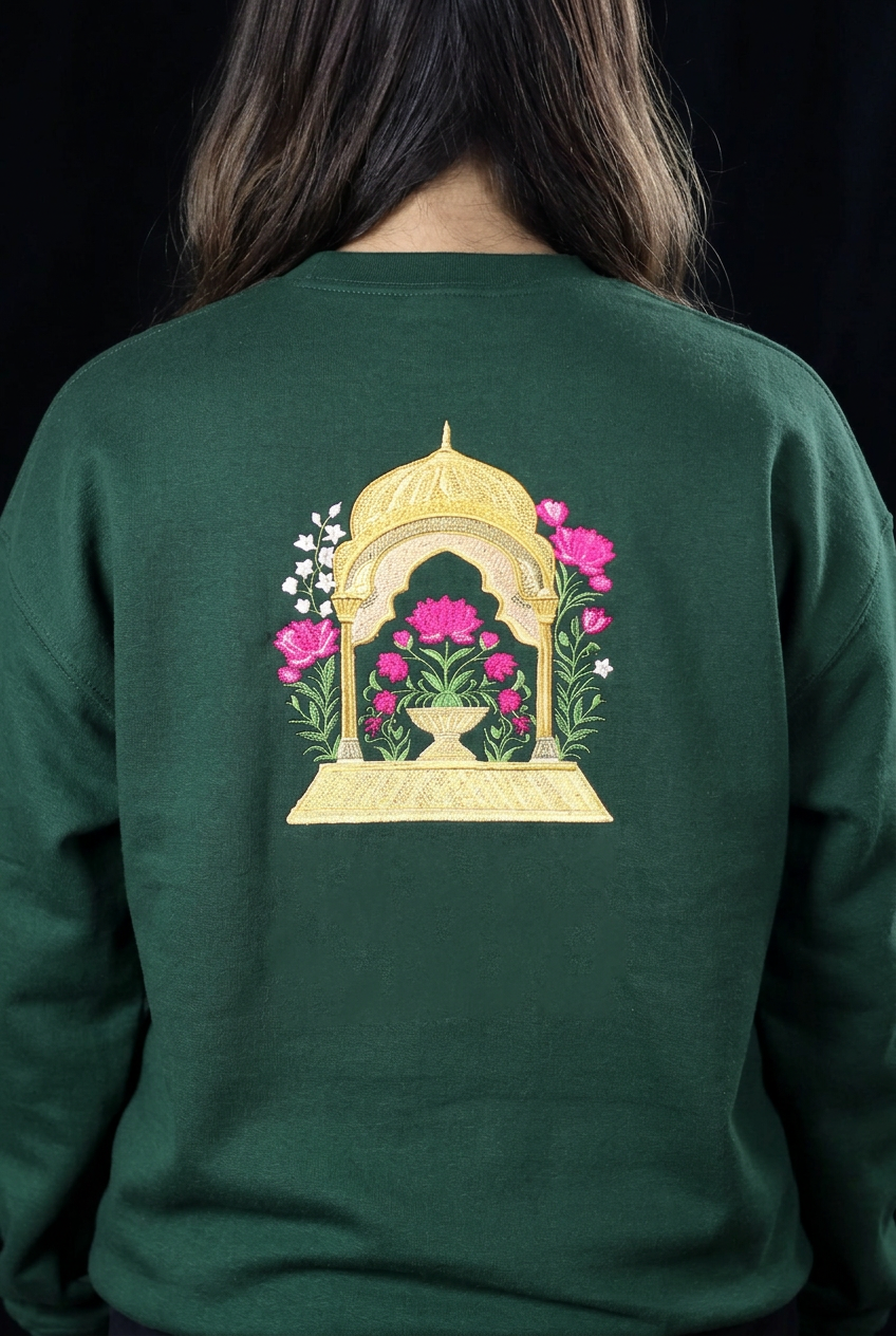Kamal Mahal Embroidered Crewneck