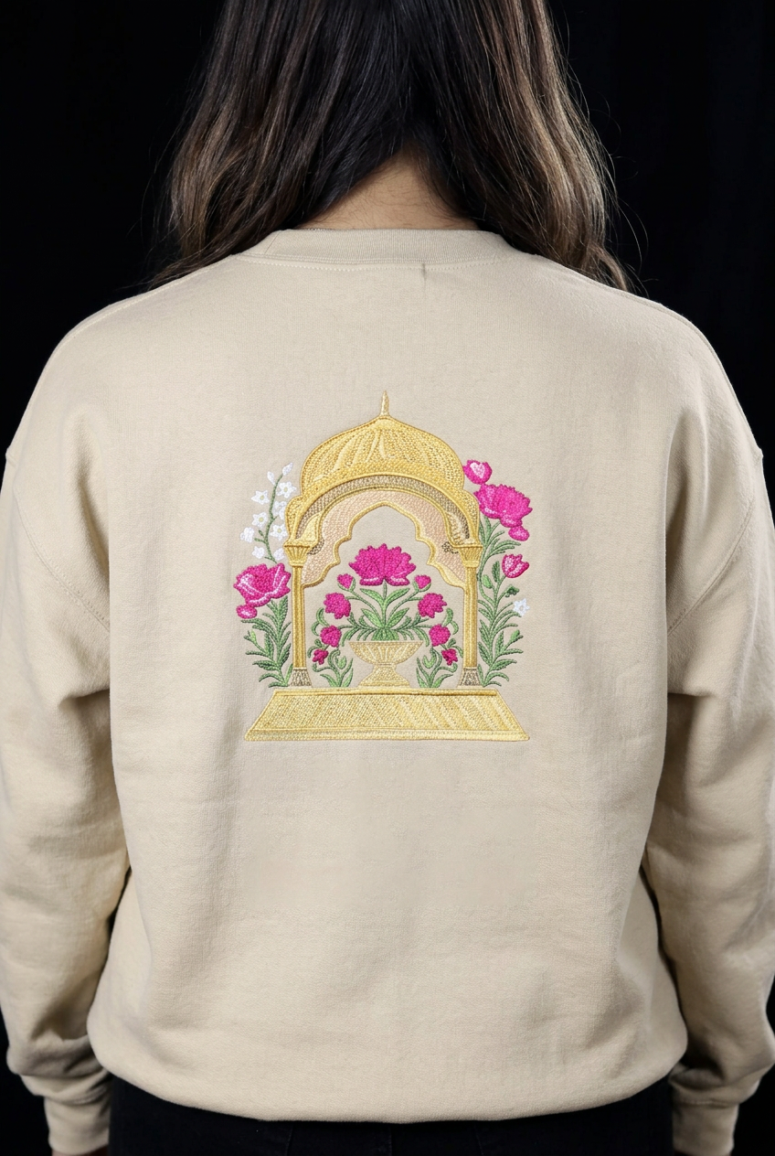 Kamal Mahal Embroidered Crewneck