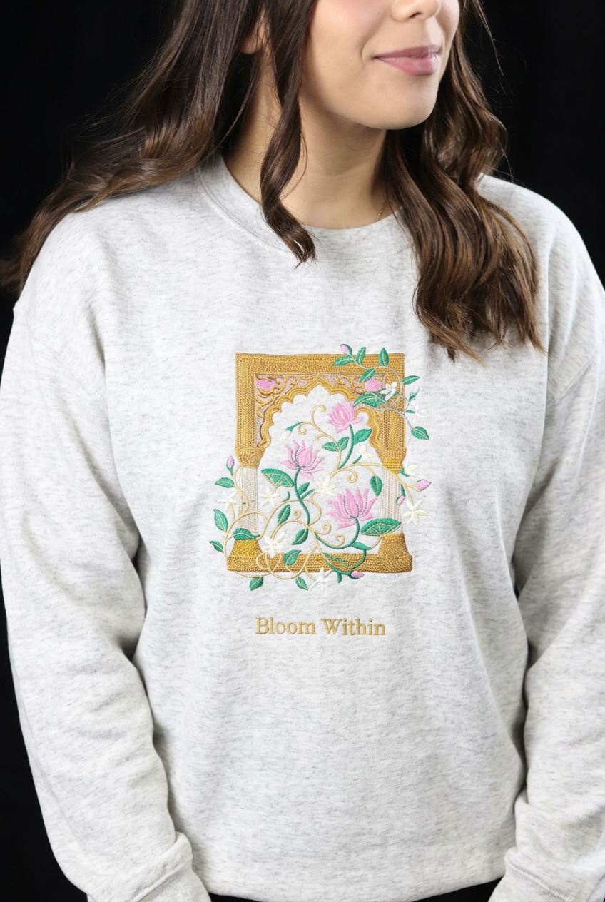 Bloom Within Embroidered Crewneck