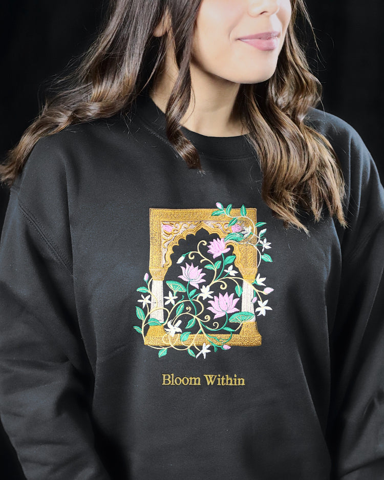 Bloom Within Embroidered Crewneck