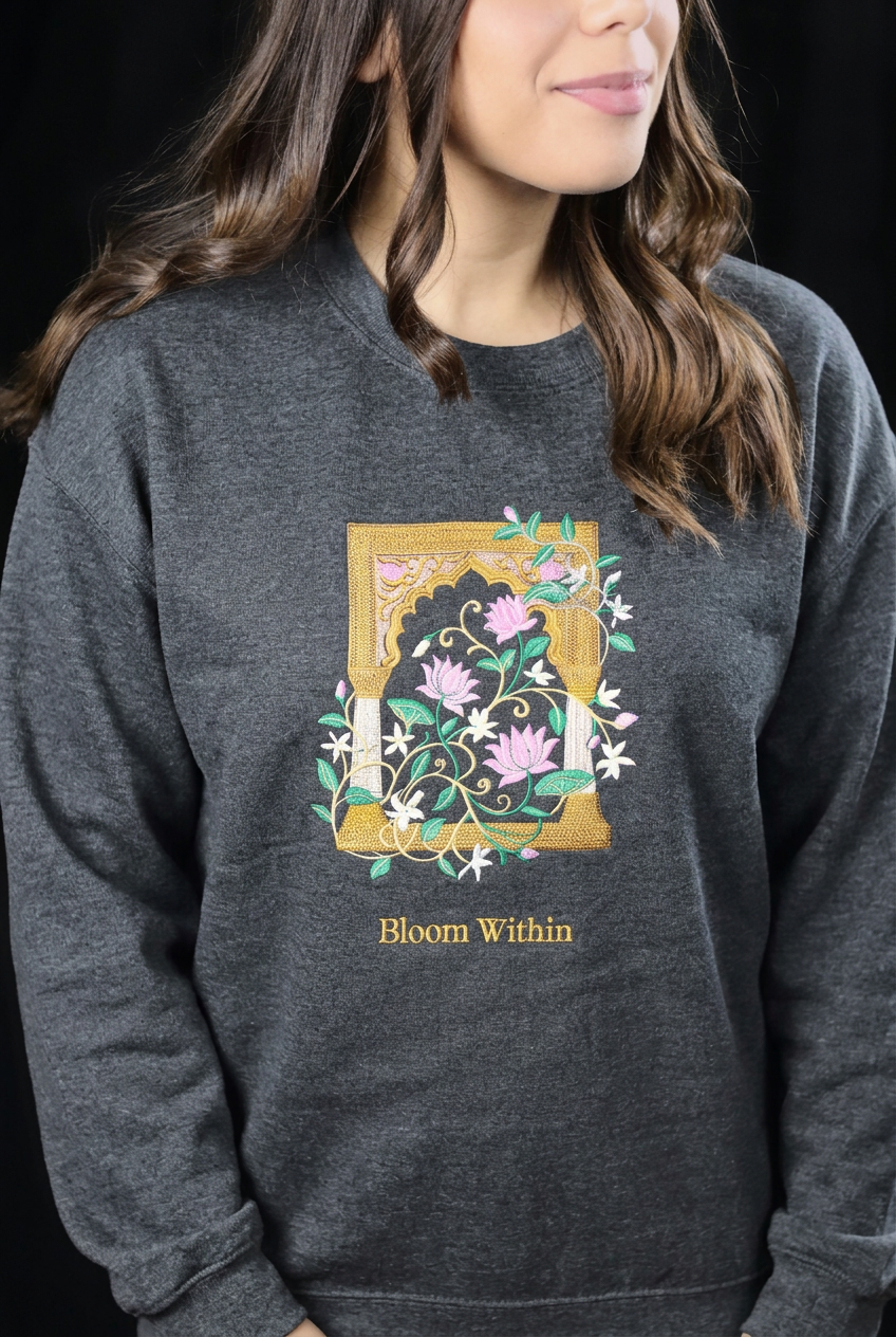 Bloom Within Embroidered Crewneck