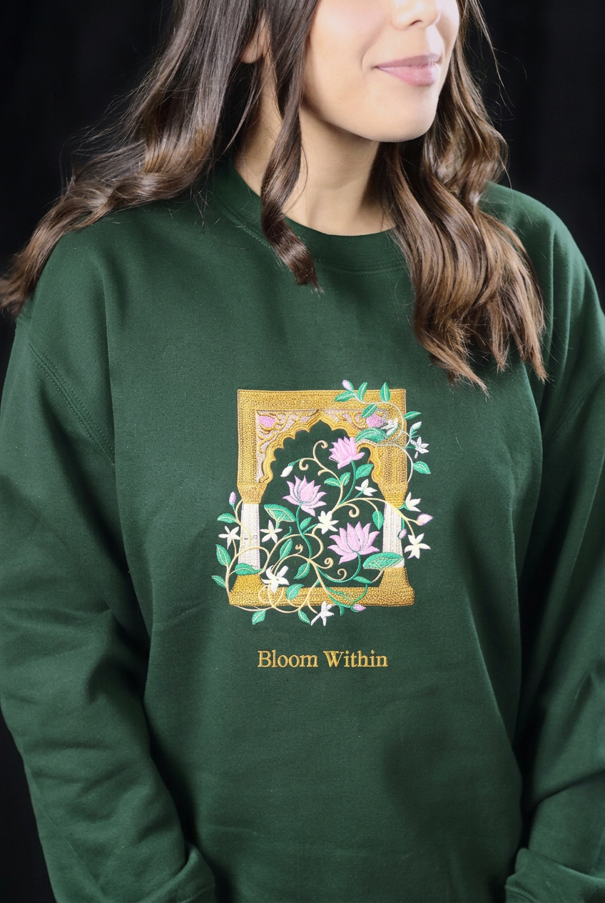 Bloom Within Embroidered Crewneck