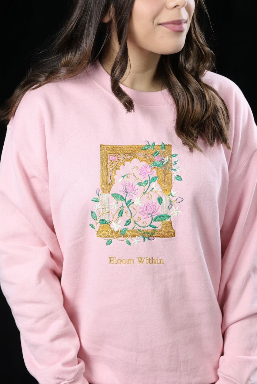 Bloom Within Embroidered Crewneck