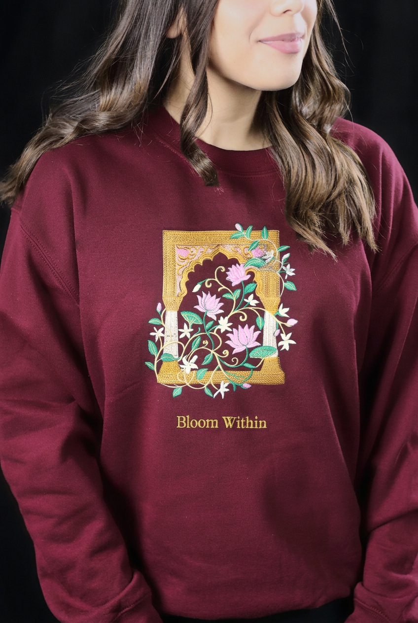 Bloom Within Embroidered Crewneck