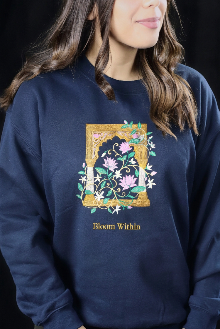 Bloom Within Embroidered Crewneck