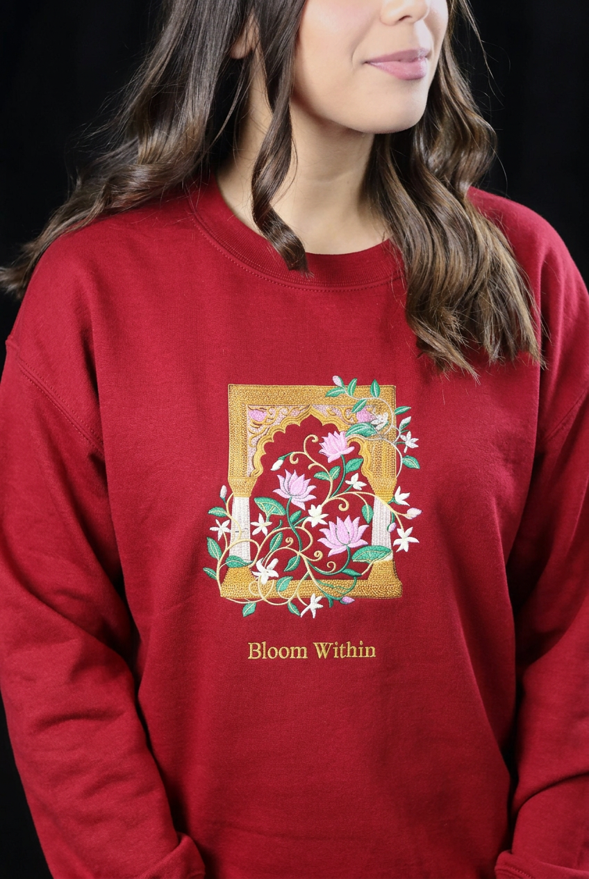 Bloom Within Embroidered Crewneck
