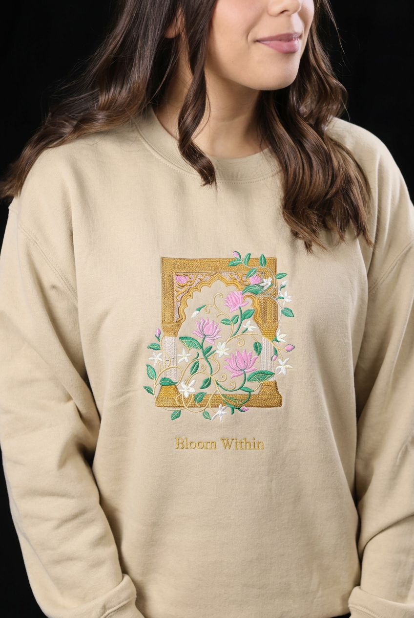 Bloom Within Embroidered Crewneck