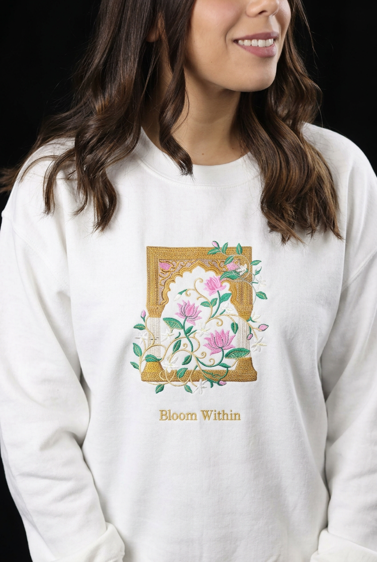 Bloom Within Embroidered Crewneck