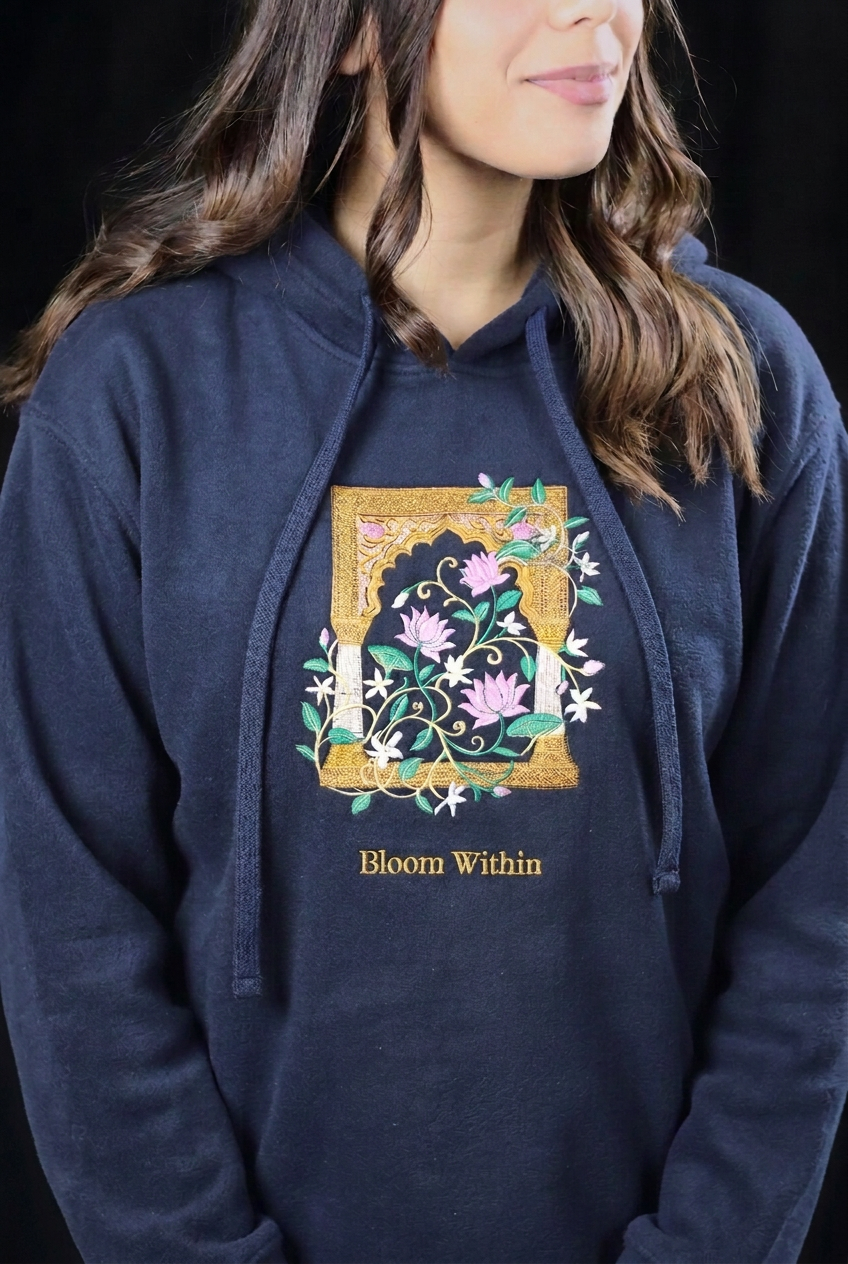 Bloom Within Embroidered Hoodie