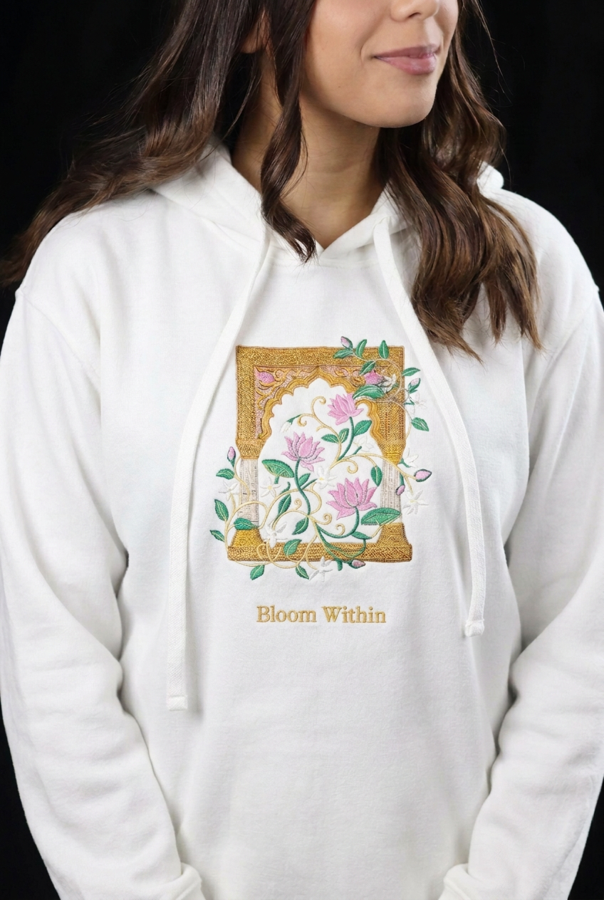 Bloom Within Embroidered Hoodie